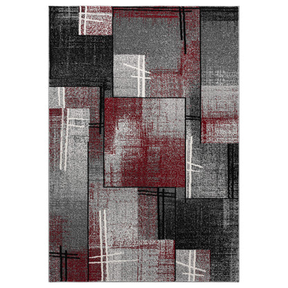 Slate 768 Red Contemporary Rug