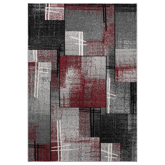 Slate 768 Red Contemporary Rug
