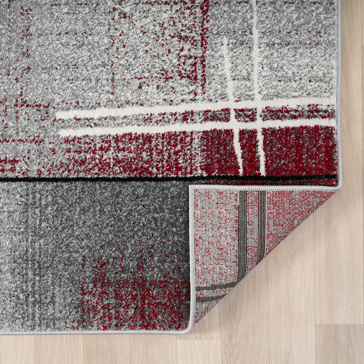 Slate 768 Red Contemporary Rug