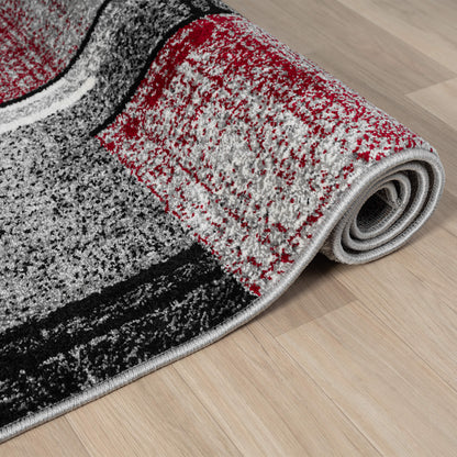 Slate 768 Red Contemporary Rug
