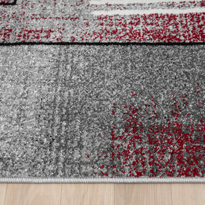 Slate 768 Red Contemporary Rug