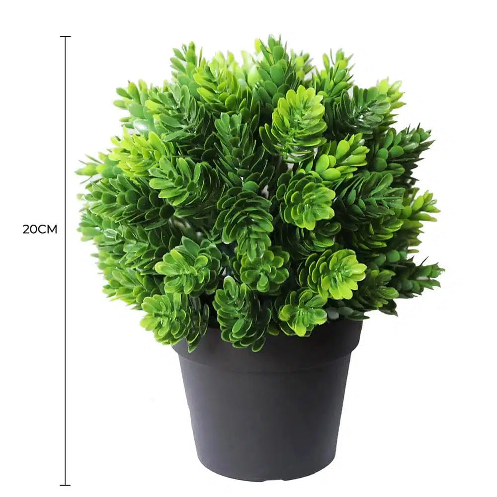 Small Potted Artificial Flowering Hop Plant UV Resistant 20cm - Image 2