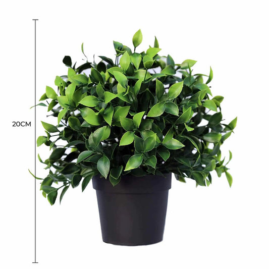 Small Potted Artificial Jasmine Plant UV Resistant 20cm - Image 2