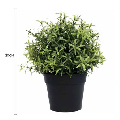 Small Potted Artificial Rosemary Herb Plant UV Resistant 20cm - Image 2