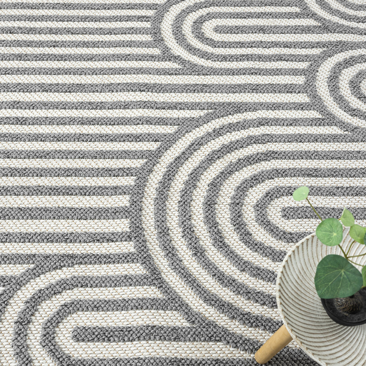 Solace 171 Granite Flatweave Rug