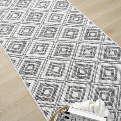 Solace 172 Slate Flatweave Hallway Runner