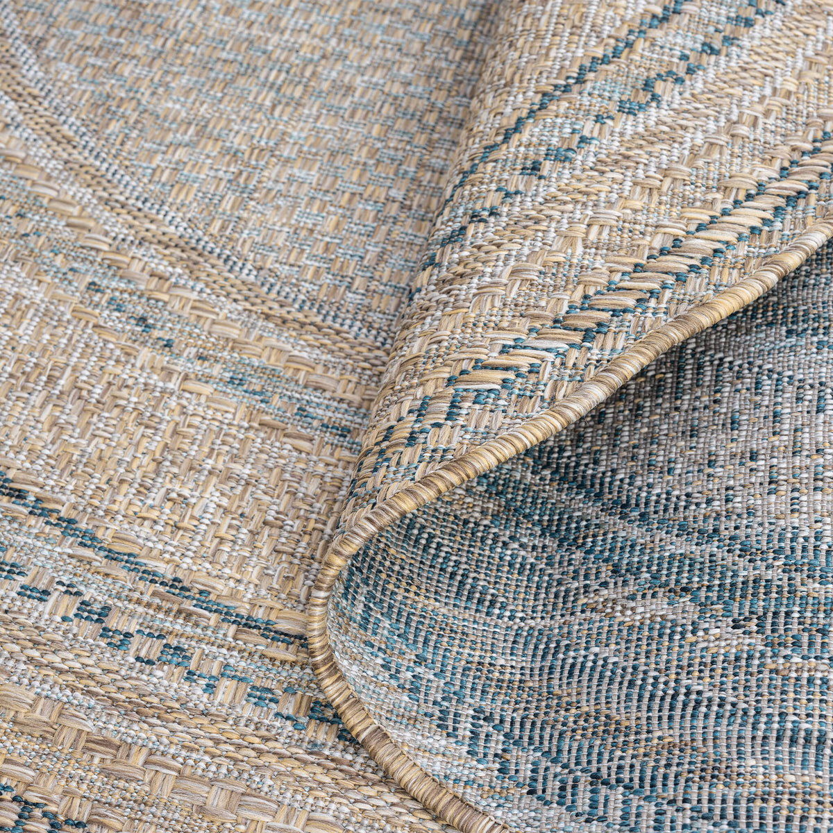 Terrace 553 Olive Indoor Outdoor Modern Round Rug