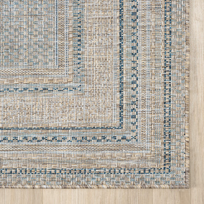 Terrace 553 Olive Indoor Outdoor Modern Rug