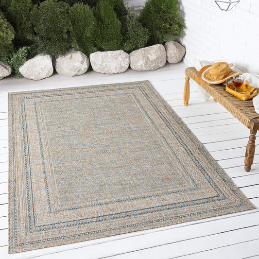 Terrace 553 Olive Indoor Outdoor Modern Rug