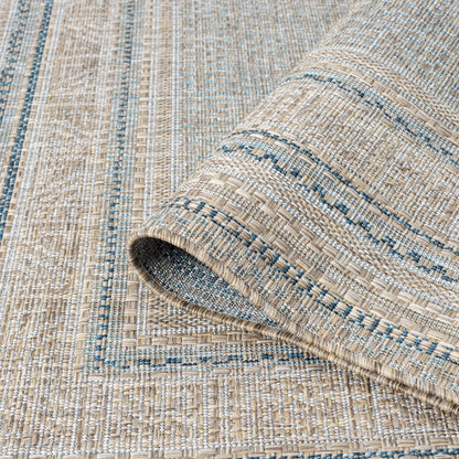 Terrace 553 Olive Indoor Outdoor Modern Rug