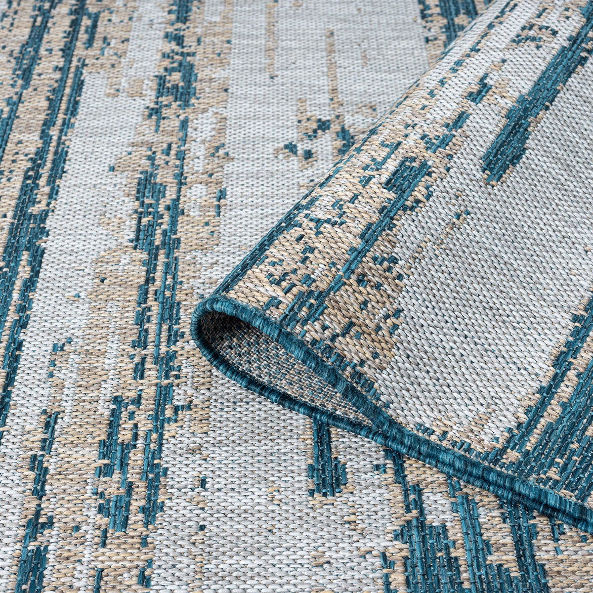 Terrace 559 Indigo Indoor Outdoor Modern Rug