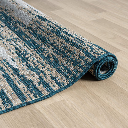 Terrace 559 Indigo Indoor Outdoor Modern Rug