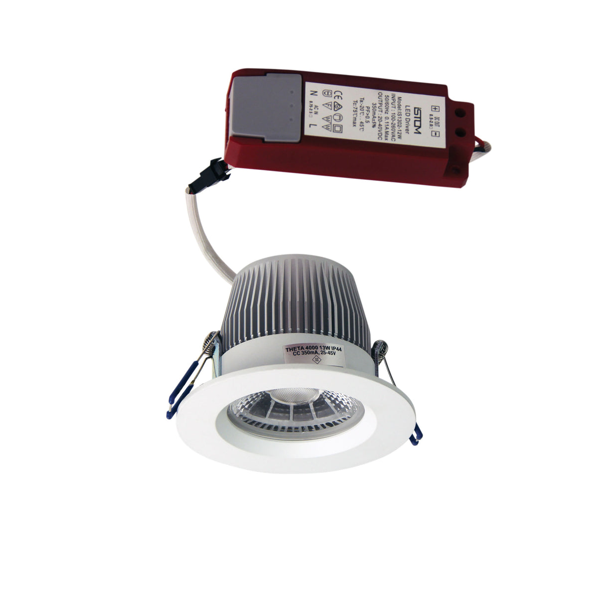 13W IP44 Recessed LED - Theta LED 4000K White