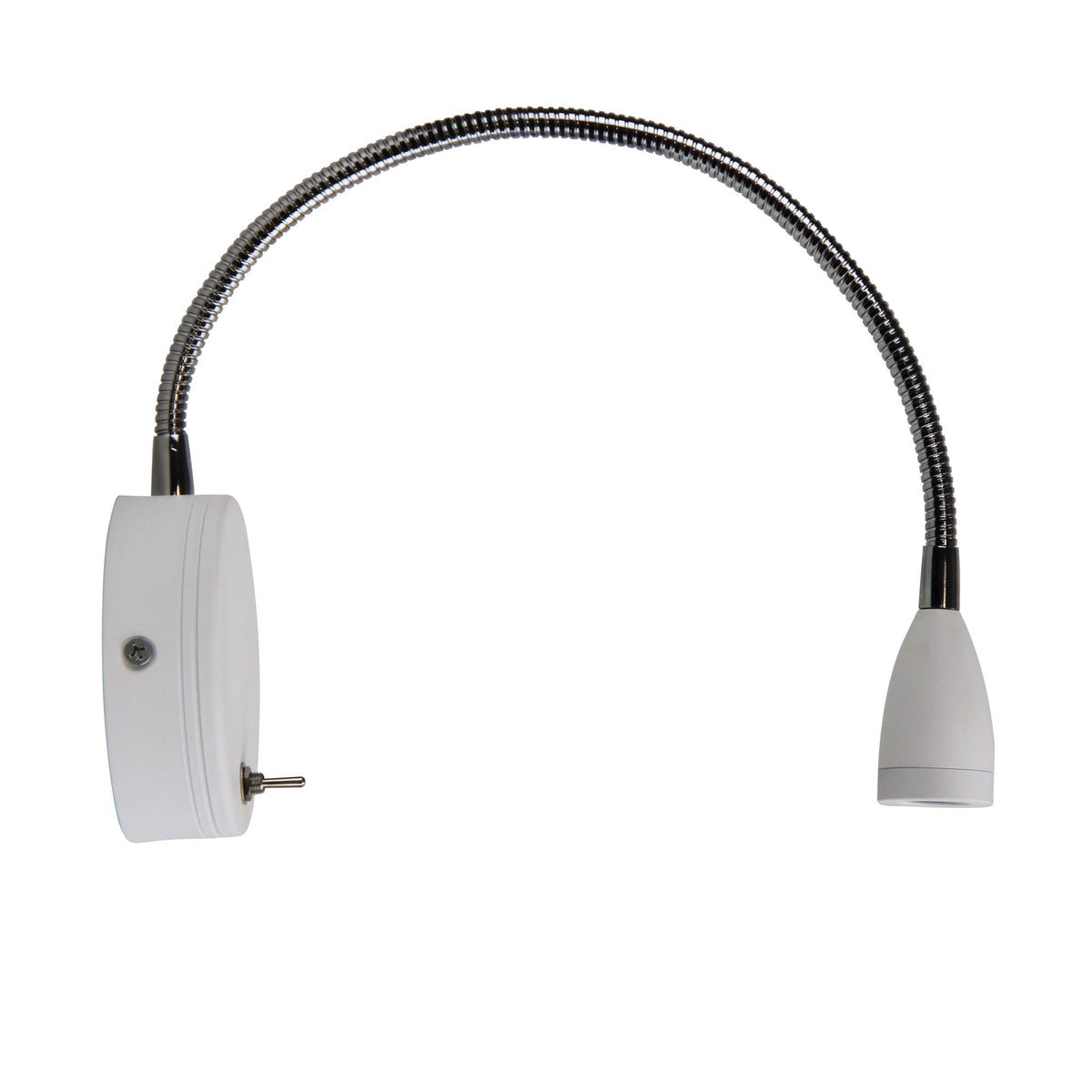3W LED Switched Flexible Wall Light 30cm - Flexi White