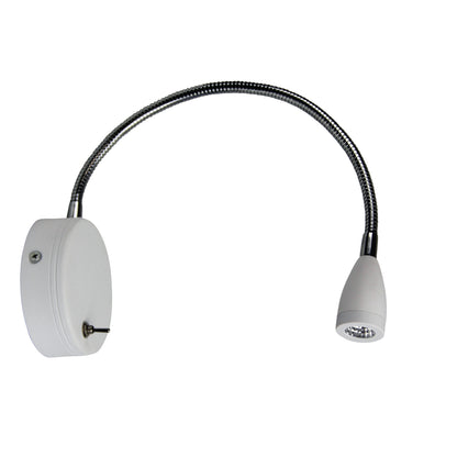 3W LED Switched Flexible Wall Light 30cm - Flexi White