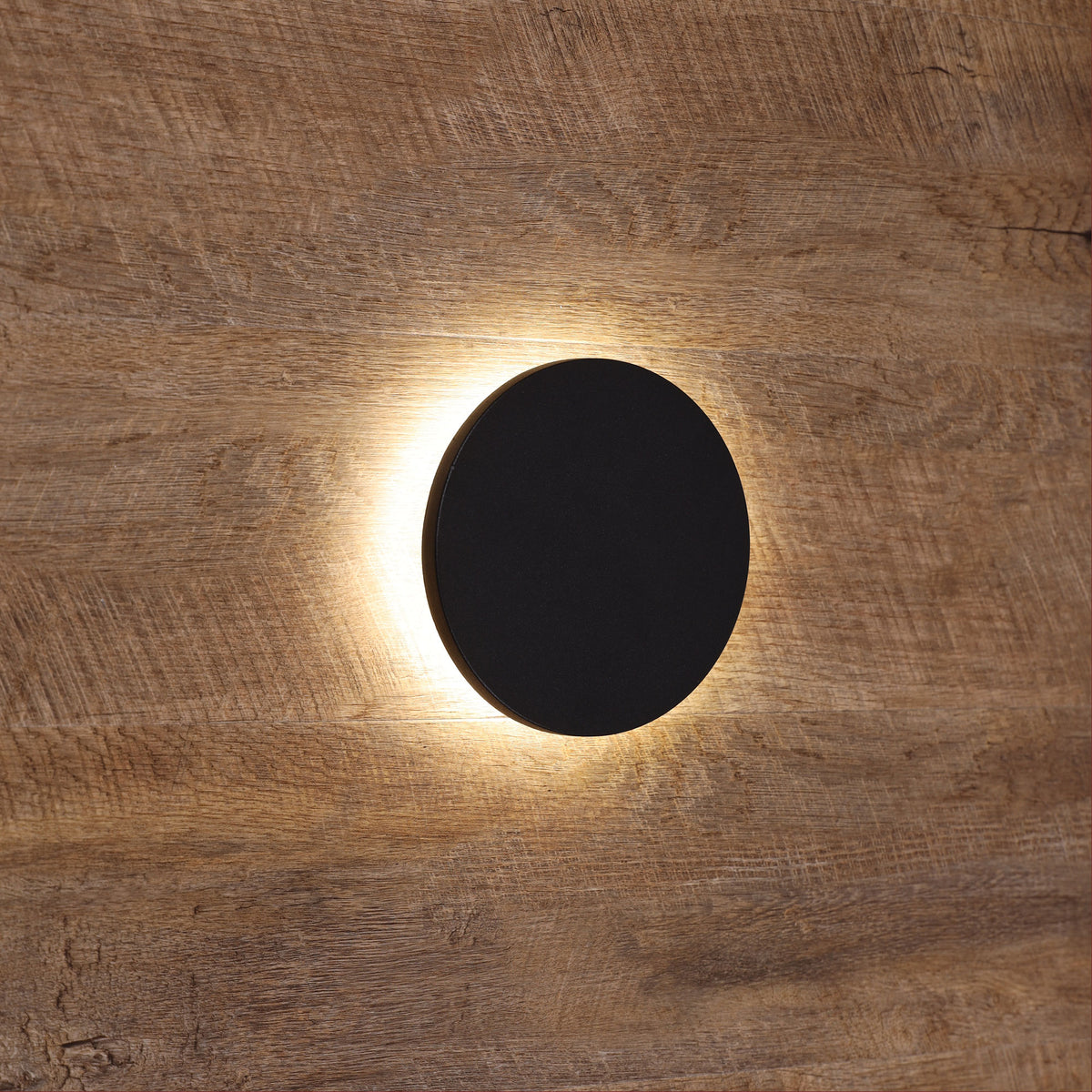 IP65 Wall Mounted Disk Light - Circo.15 Black