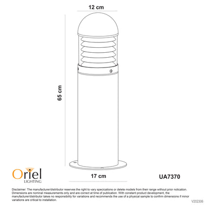 240V LED Ready Outdoor Bollard 65cm - Terzo