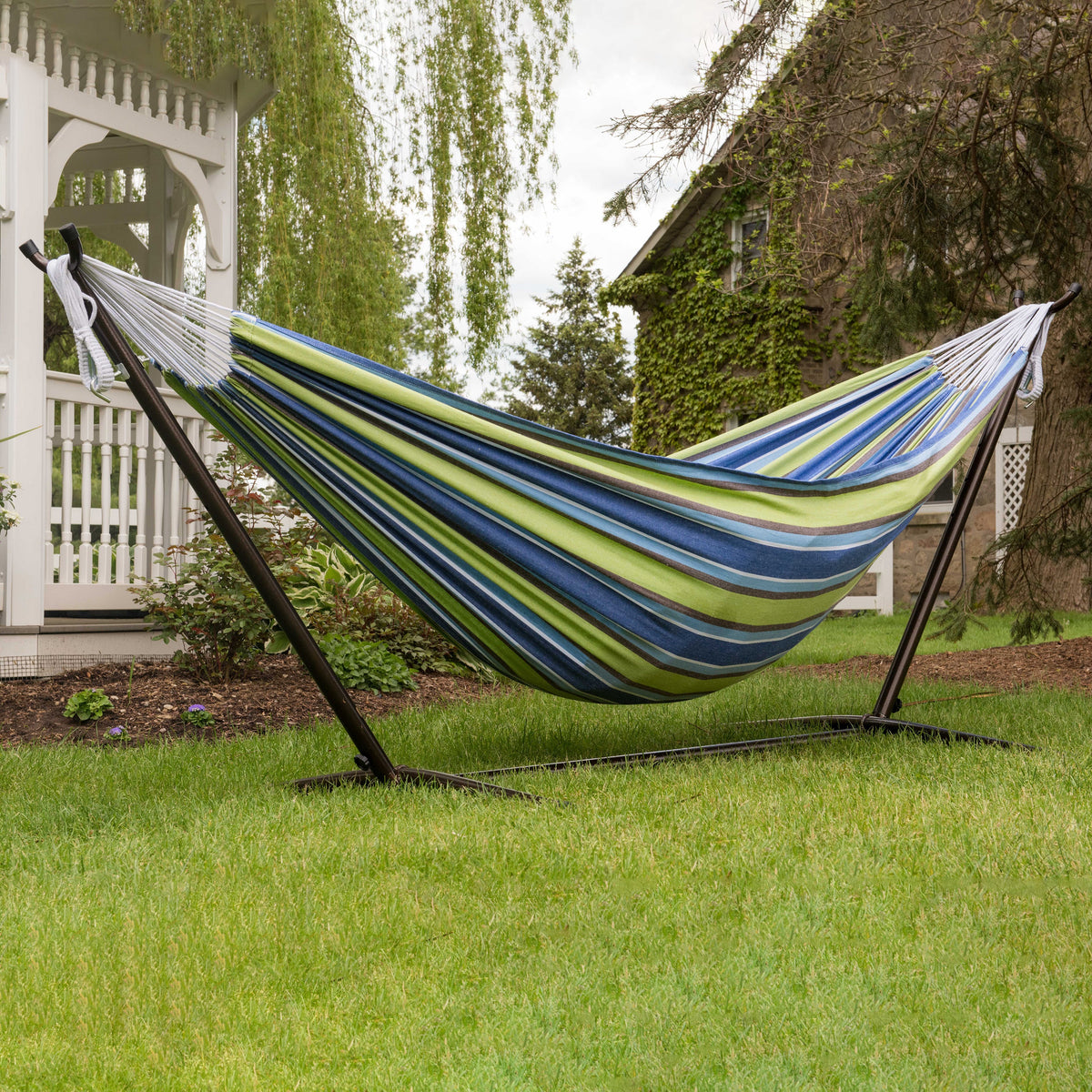 Vivere Brazilian Style Cotton Hammock - Oasis