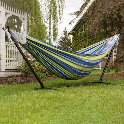 Vivere Brazilian Style Cotton Hammock - Oasis