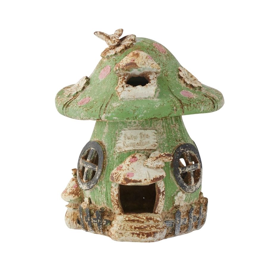 Mushroom Garden Birdhouse 21cm