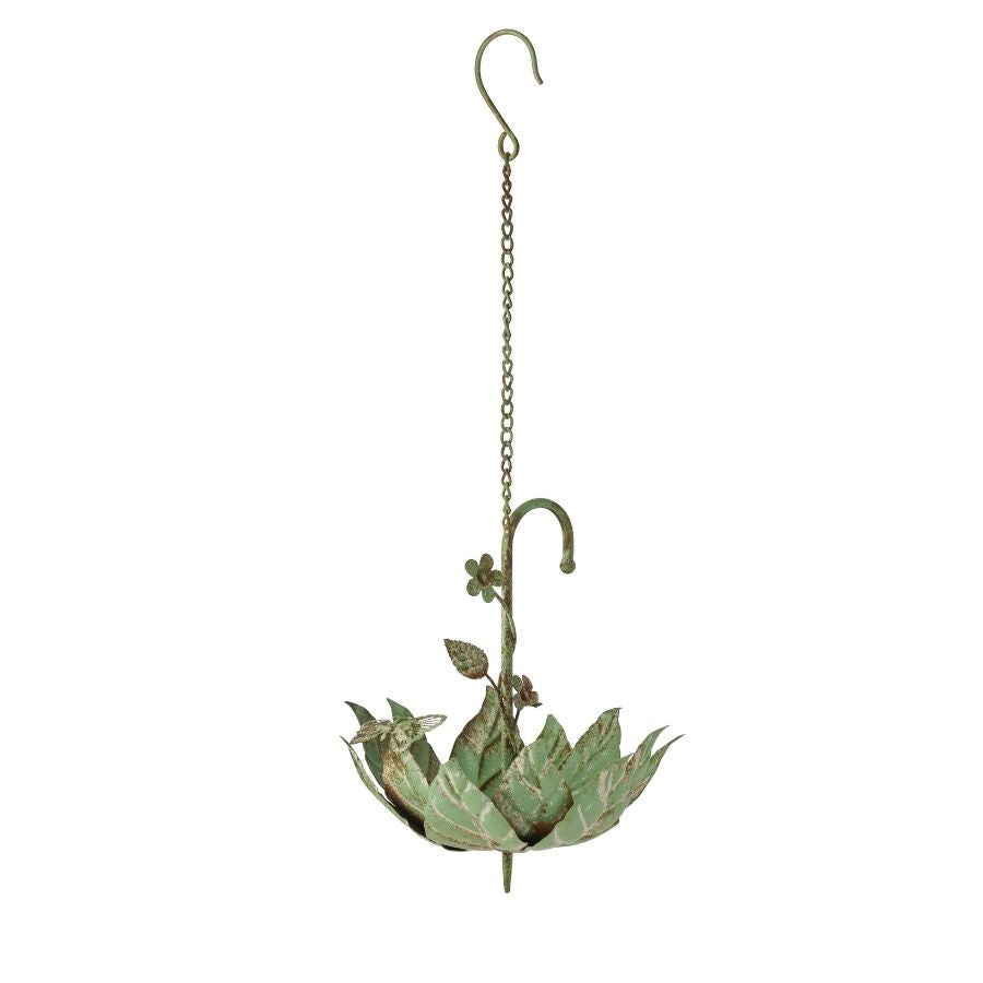 Hanging Leaf Umbrella Bird Feeder 28cm