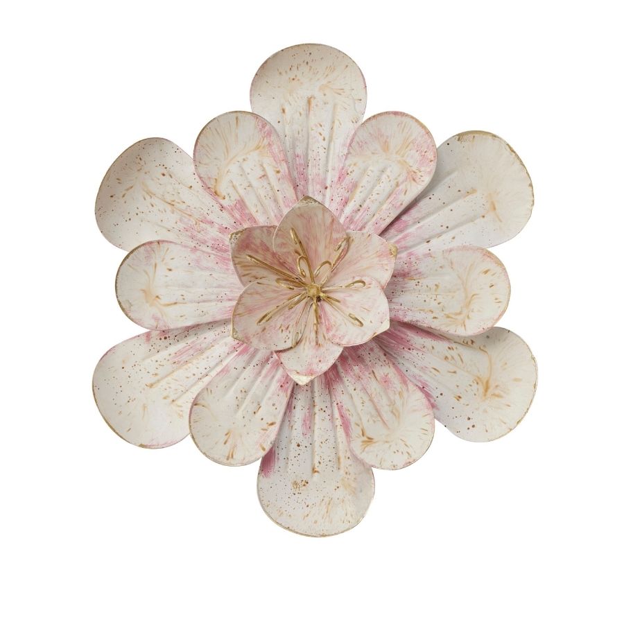 Medium Pink Wall Art Flower 34cm