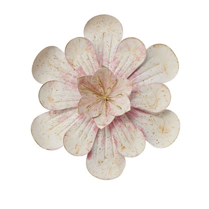 Medium Pink Wall Art Flower 34cm