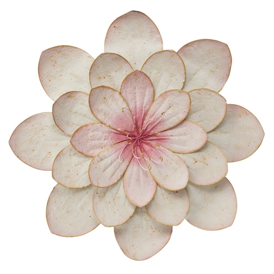 Large Pink Wall Art Flower 59cm