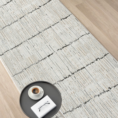 Weston 733 Stone Contemporary Hallway Runner