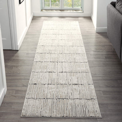 Weston 733 Stone Contemporary Hallway Runner
