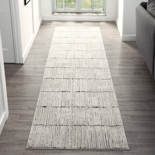 Weston 733 Stone Contemporary Hallway Runner