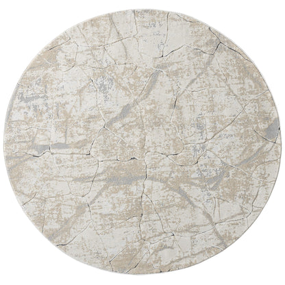 Weston 734 Pebble Contemporary Round Rug