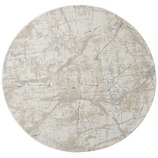Weston 734 Pebble Contemporary Round Rug