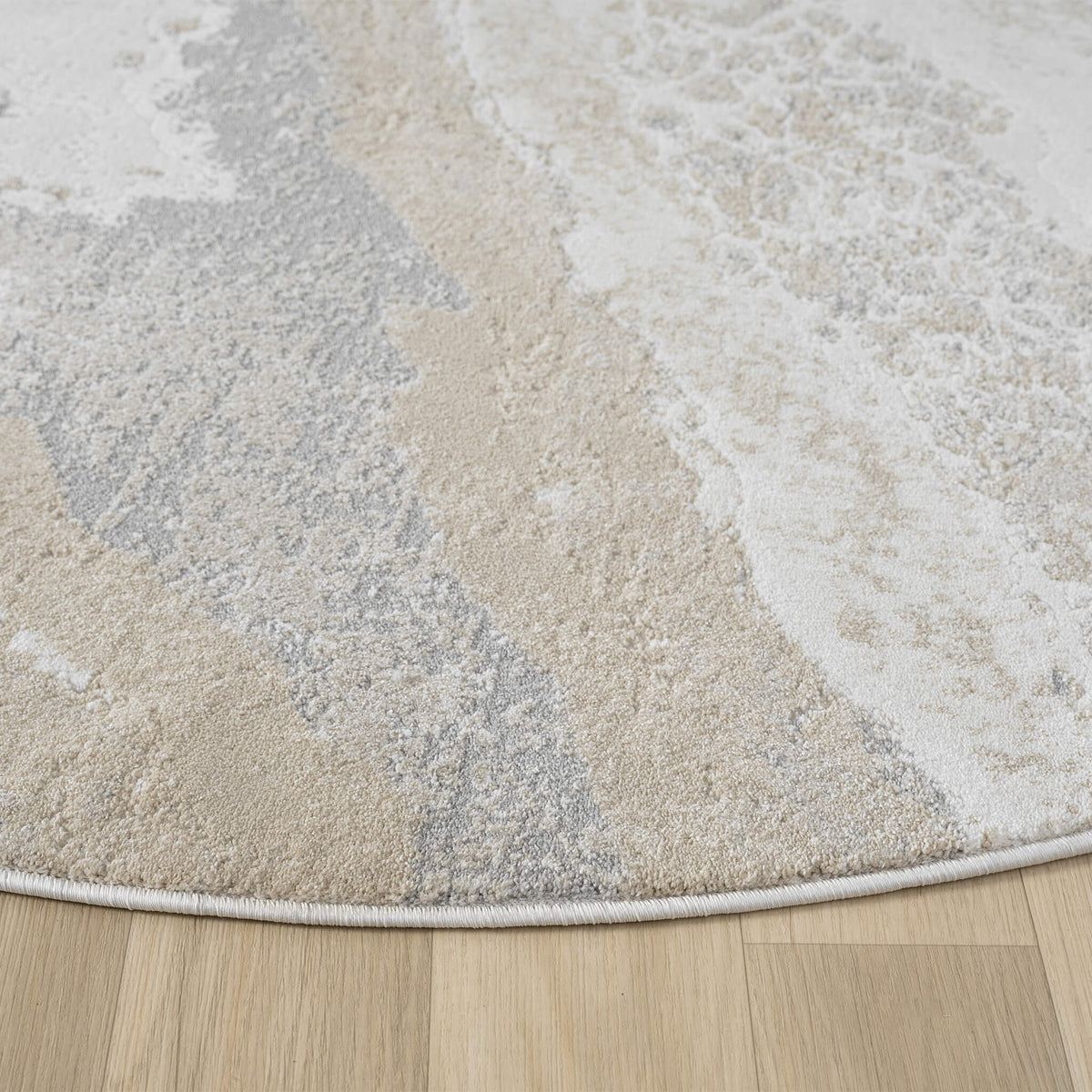 Weston 735 Slate Contemporary Round Rug