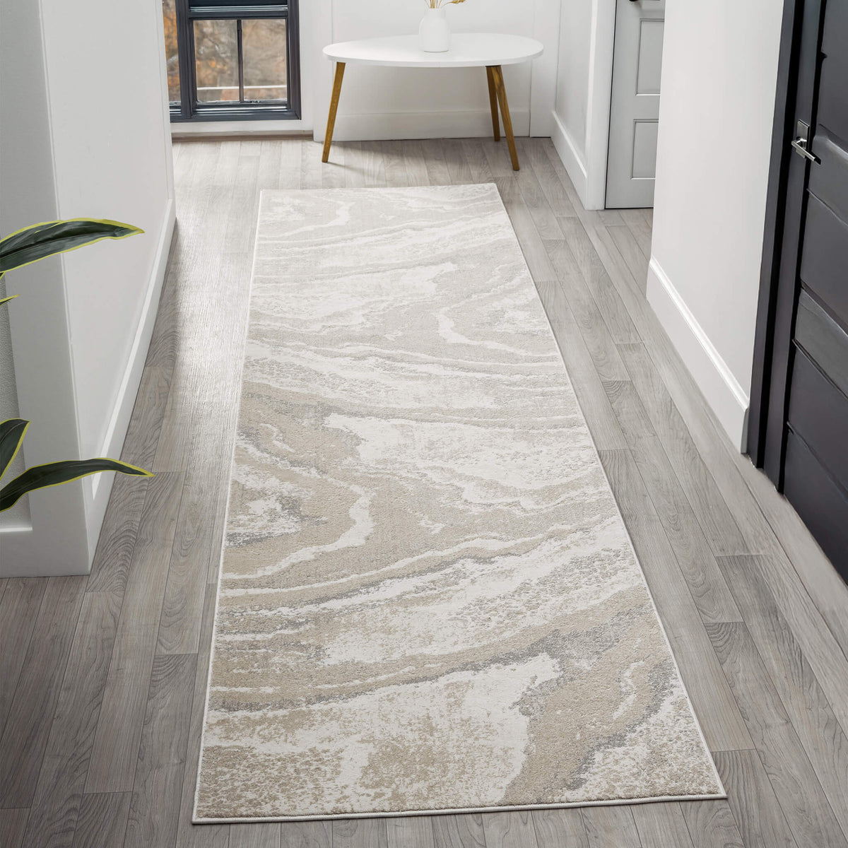 Weston 735 Slate Contemporary Hallway Runner