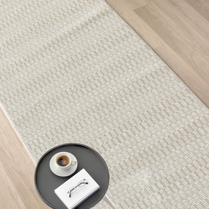 Weston 736 Vanilla Contemporary Hallway Runner