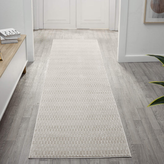 Weston 736 Vanilla Contemporary Hallway Runner