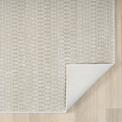 Weston 736 Vanilla Contemporary Hallway Runner