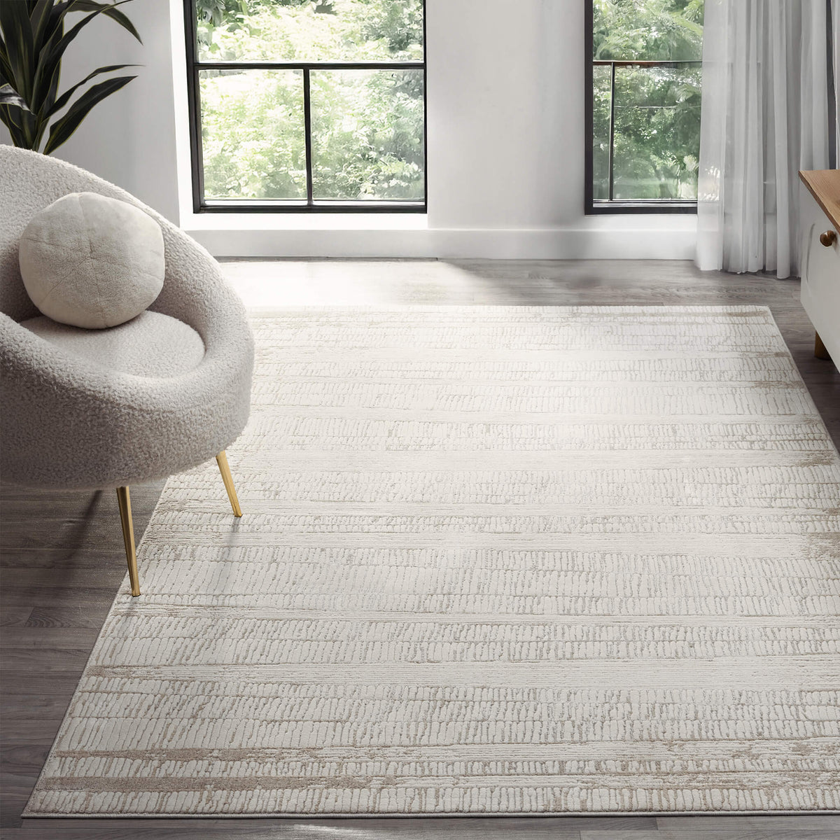 Weston 737 Linen Contemporary Rug