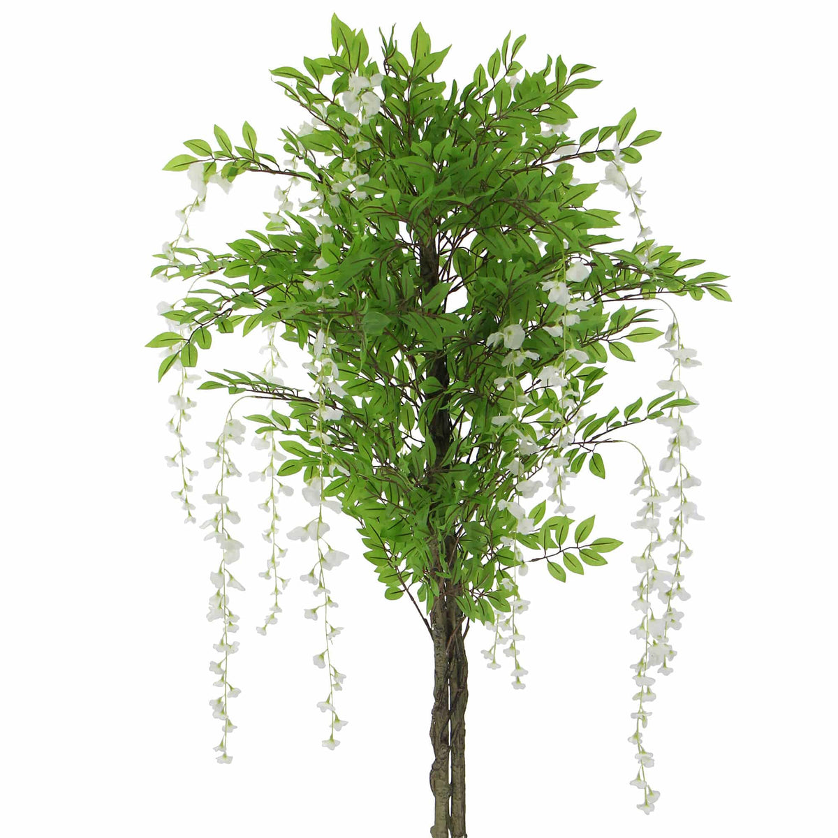 Flowering Artificial Wisteria with White Flowers 180cm - Image 3