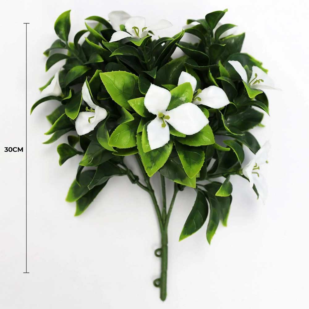 White Flowering Jasmine Stem UV Resistant 30cm - Image 2