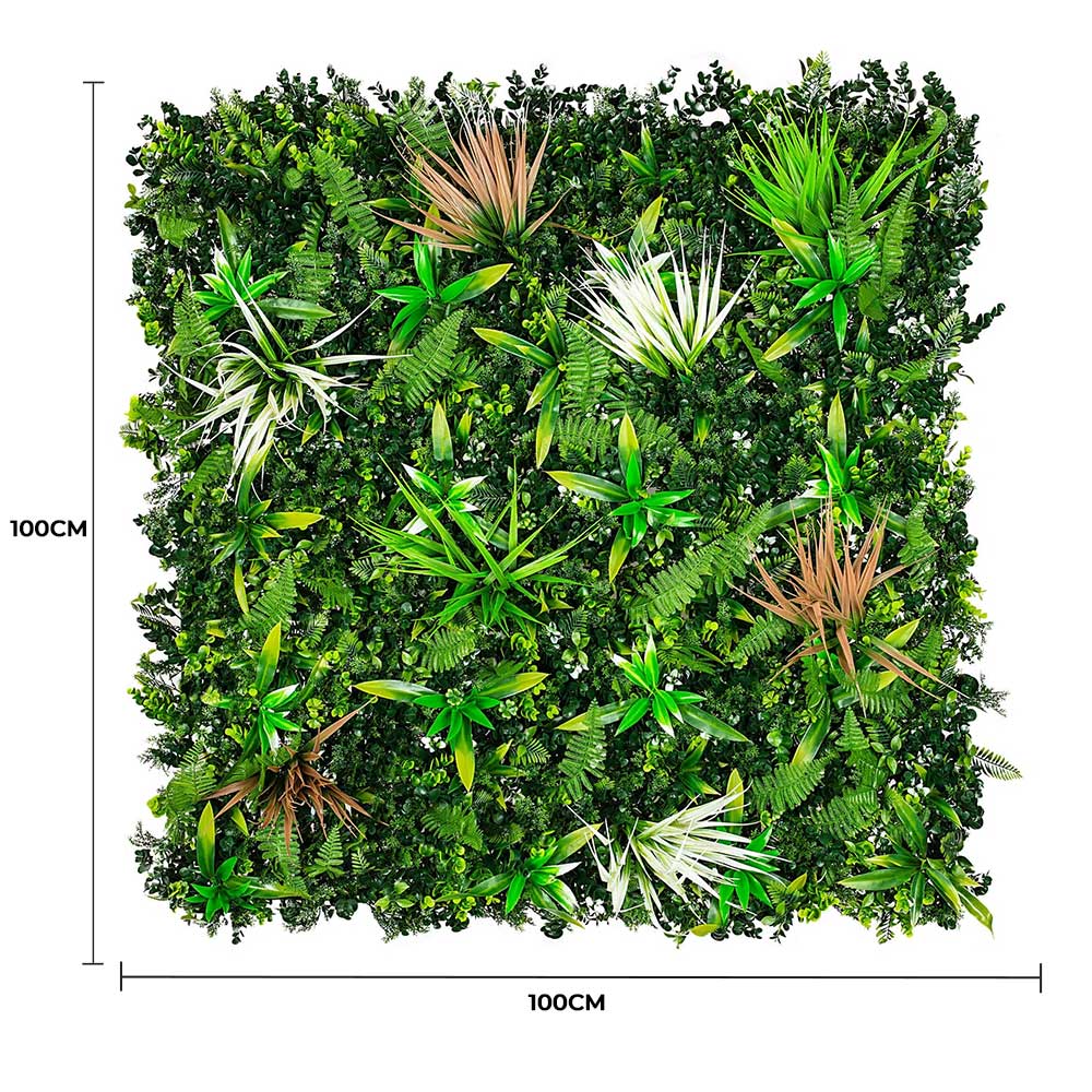 Wild Tropics Vertical Garden / Green Wall UV Resistant 100cm X 100cm - Image 2
