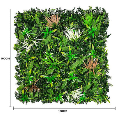 Wild Tropics Vertical Garden / Green Wall UV Resistant 100cm X 100cm - Image 2
