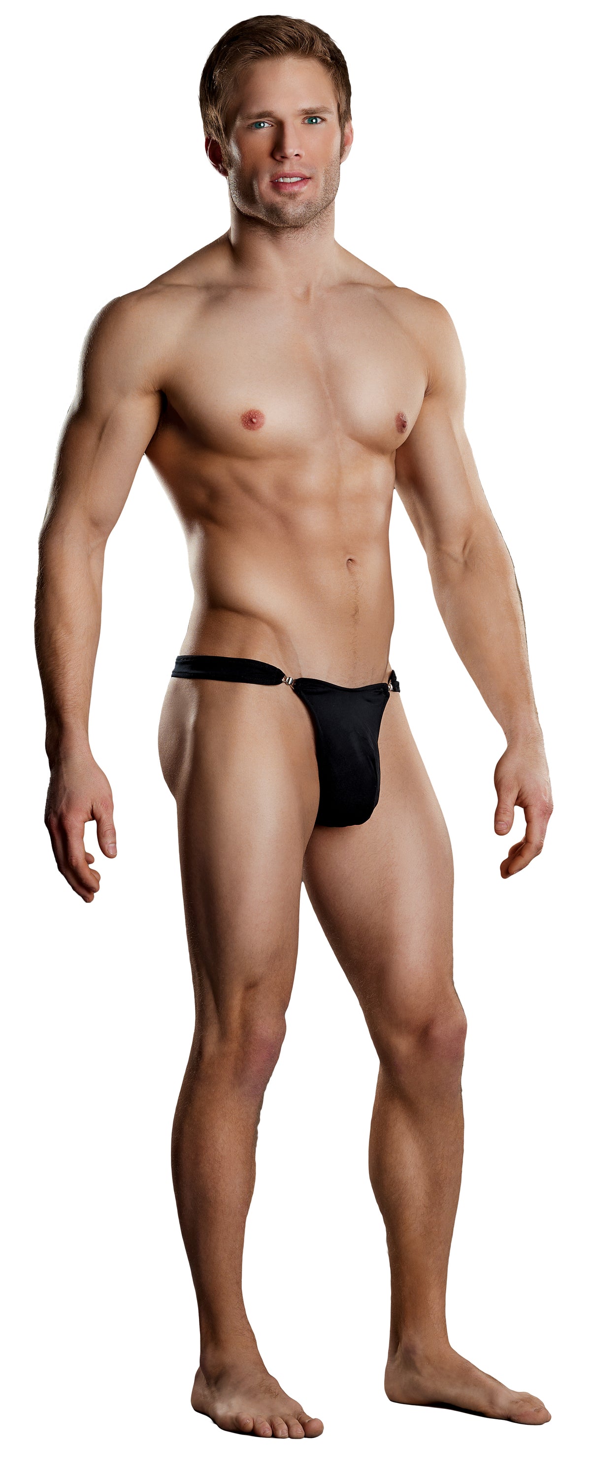 Male Power Spandex Quick Release Bong Clip Thong