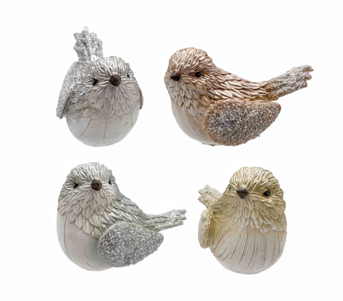 bulk 24 Xmas Bird Deco 11cm