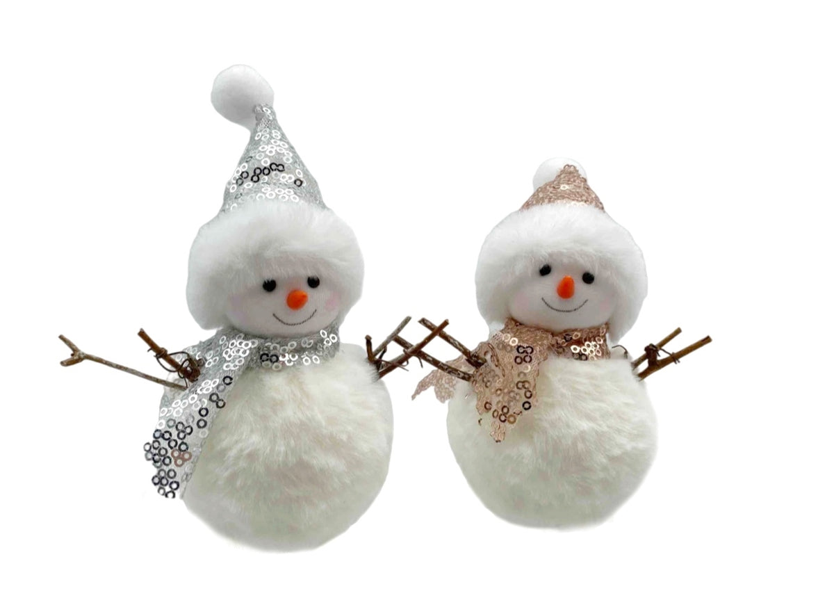 bulk 24 Xmas Standing Snowman Deco 15cm