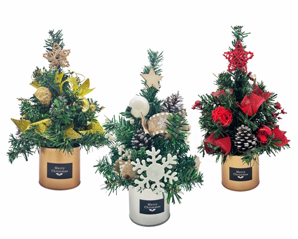 bulk 6 Decorative Xmas Tree 30cm