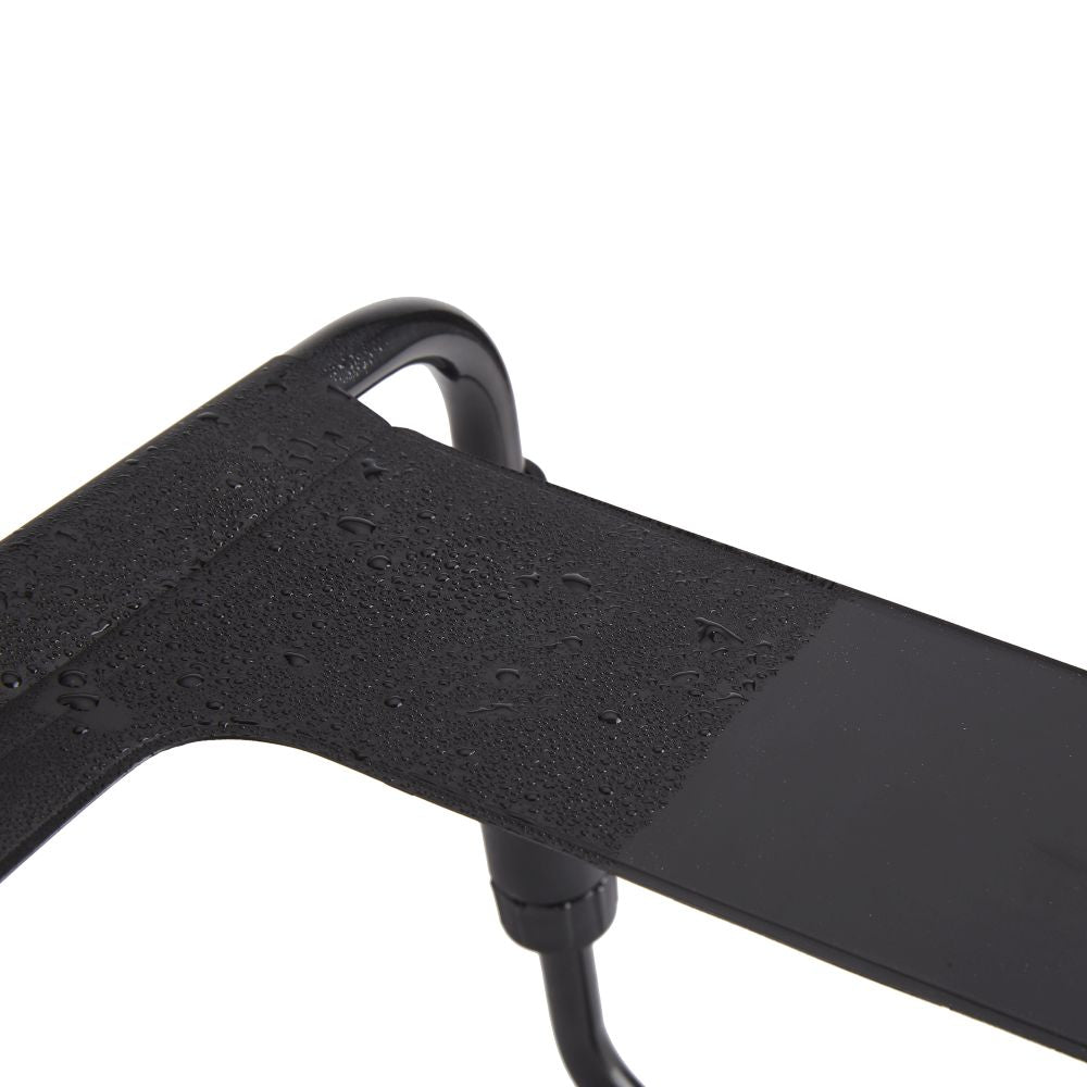 Sex Chair Adjustable Height Black TPU Seat