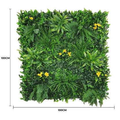 Yellow Rose Vertical Garden / Green Wall UV Resistant 100cm x 100cm - Image 2