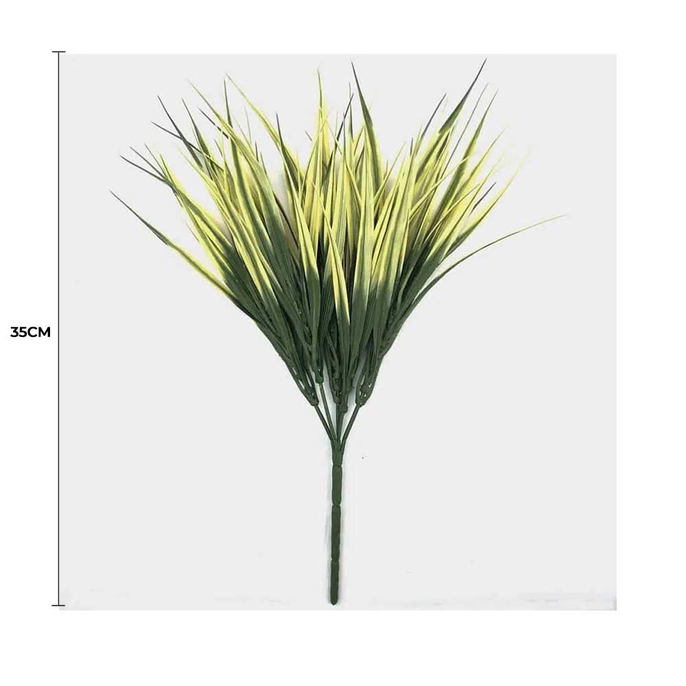 Yellow Tipped Grass Stem UV Resistant 35cm - Image 2